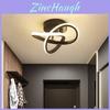 Modern Minimalist Led Ceiling Light For Hallways And Entrances In Black White Or Gold