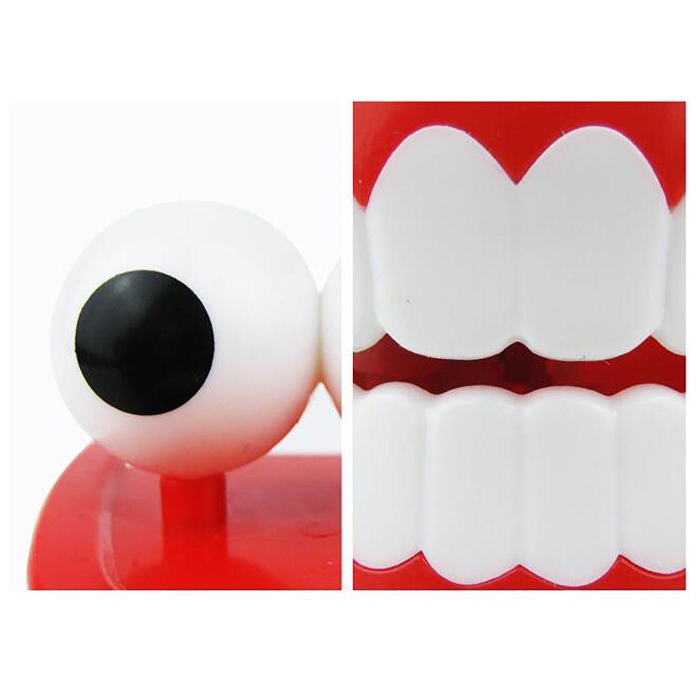 Babbling Denture Walking Teeth Toy Wind Up-Funny Big Teeth Clockwork Teeth Jump Teeth Clockwork Toy