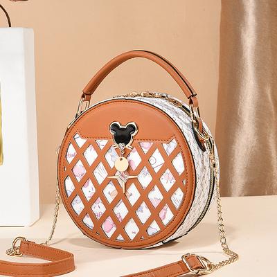 2025 New Small Round Bag Fashionable Women's Versatile Niche Shoulder Messenger Bag Women