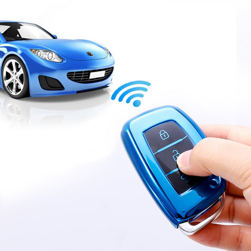 TPU Car Key Case Cover for Hyundai Tucson Avante I10 I20 I30 HB20 IX25 IX35 IX45 Key Fob Shell Holder Protector Accessories