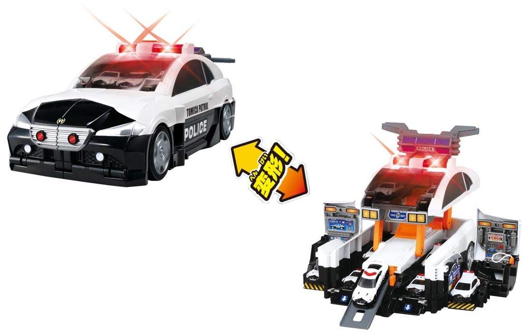 TAKARA TOMY Promění se v hračku do auta Big Patrol Mini pro chlapce a dívky od 3 let Splňuje bezpečnostní normy pro hračky Certifikace ST Mark TOMICA "Tomica
