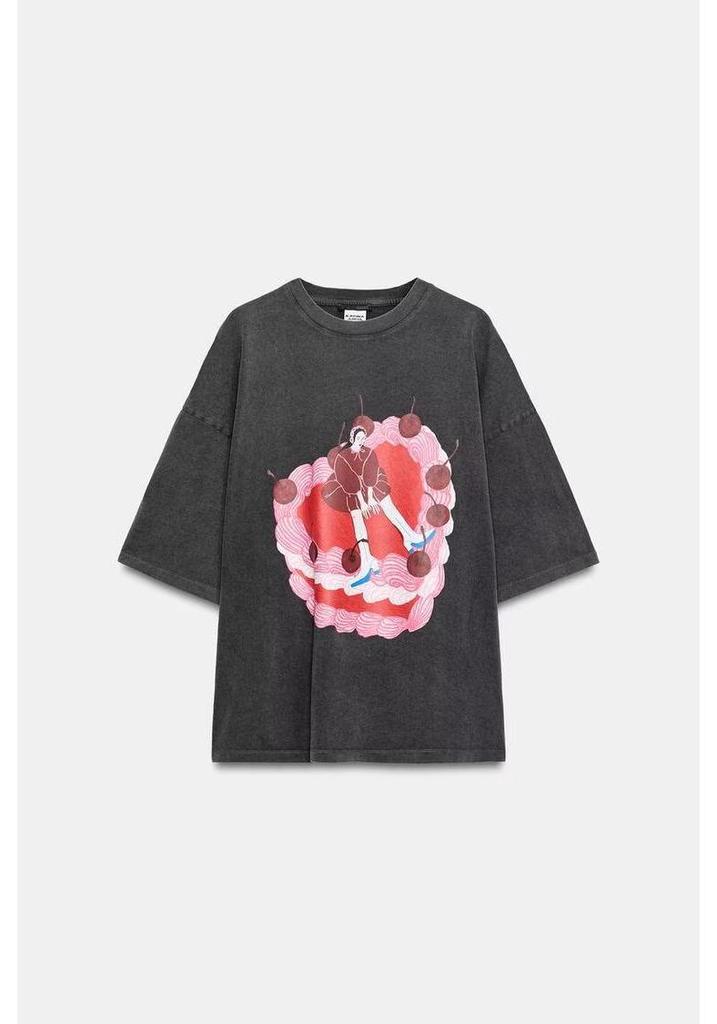 Women's 2022 Summer Fashion Printed Round Neck Short-Sleeve T-Shirt
