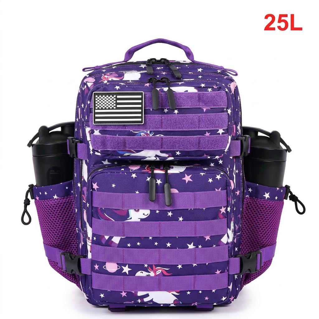 25L Tactical Backpack for Women Outdoor Travel Hiking Bug Out Bag Weekend Exercise Athletics Gym Rucksack with Dual Cup Holder