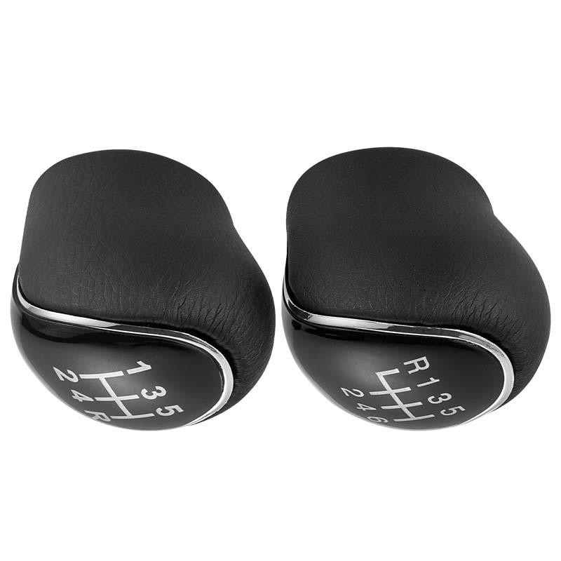 5/6 Car Leather Gear Shift Knob for Ford S-Max C-Max Kuga Galaxy Mondeo 4 Mk4 Transit Tourneo Connect Focus Auto Accessories