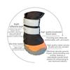 Warm Velvet Dog Shoes Suspenders Outdoor Heat Protection Dog Boots Anti Slip Small Medium Breeds Dogs Shoes Reflective Strips
