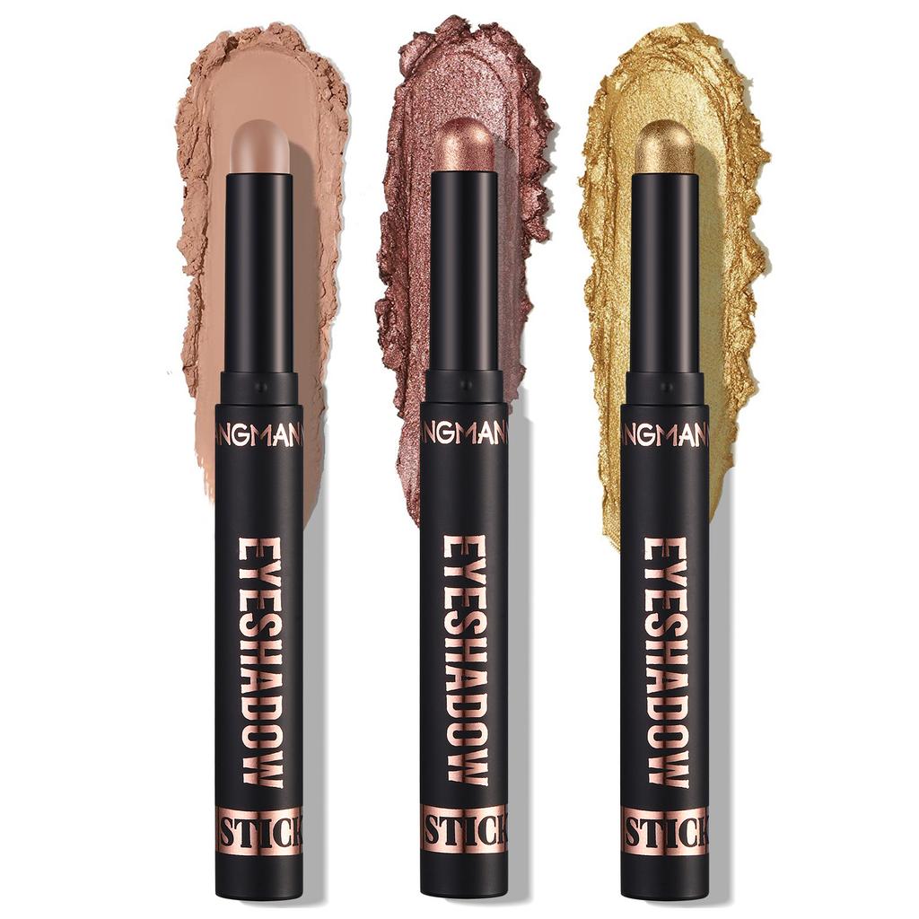 Professional Waterproof Eyeshadow Stick Long Lasting Shimmer Matte Eye Shadow Pen for All Day Wear
