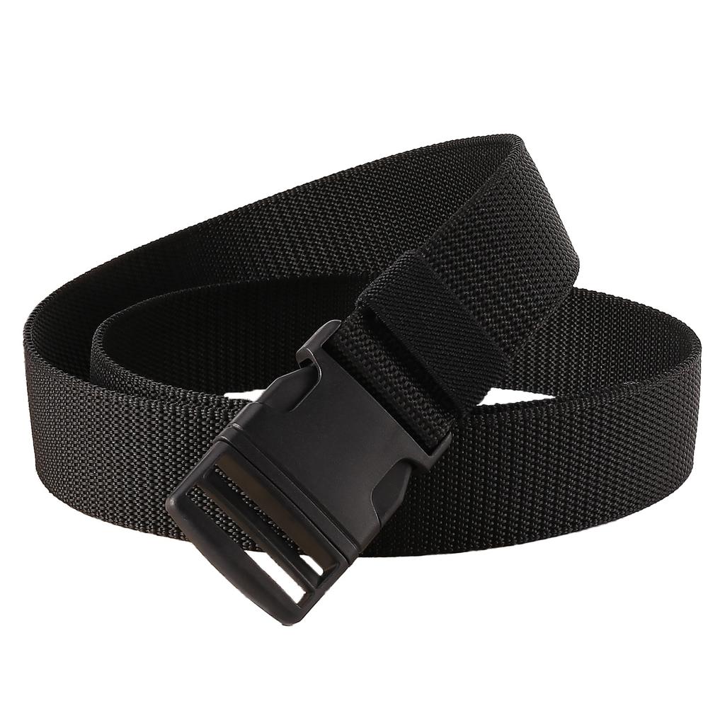 Imitation Nylon Belt Men'S Trendy Men'S Adjustable Casual Braided Belt Tactical Belt Classic Plastic Buckle