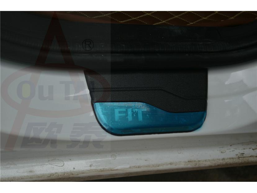 Stainless Steel Welcome Pedal Door Sill Strips for 14-18 Fei Models