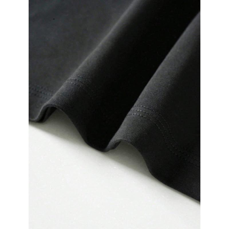 180g Large Size Women'S T-shirt  Hippopotamus As A Christmas Gift"  Casual Crew Neck Short Sleeved Top, Suitable for Holiday