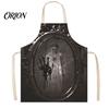 Creepy Butcher Apron Halloween with Realistic Blood Stain, Washable Protective Work Apron, Novelty Barbecue Horror Costume Prop for Cosplay