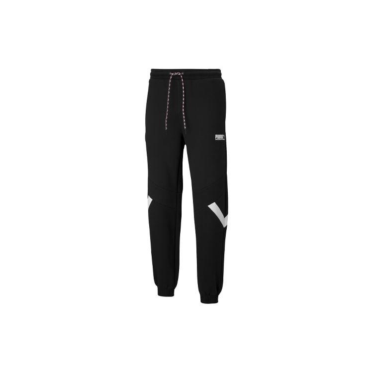 PUMA Casual Sports Drawstring Bundle Feet Long Pants Black Men s 531336-01 XL