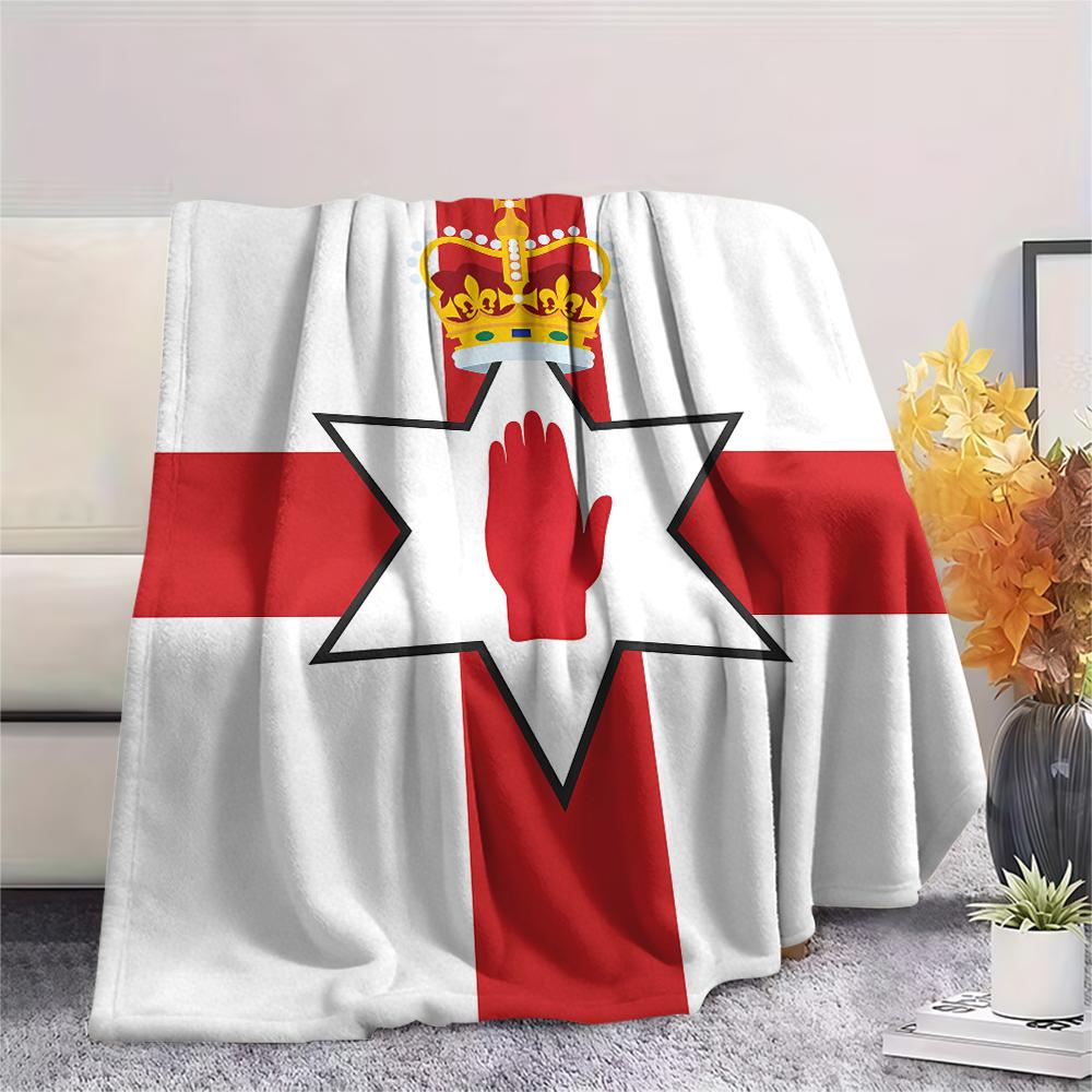 1 Stück Ulster-Print Flanelldecke, Hohe Qualität für alle Jahreszeiten, Heimdekoration, Wärme und Komfort, Perfekt für Weihnachtsgeschenke