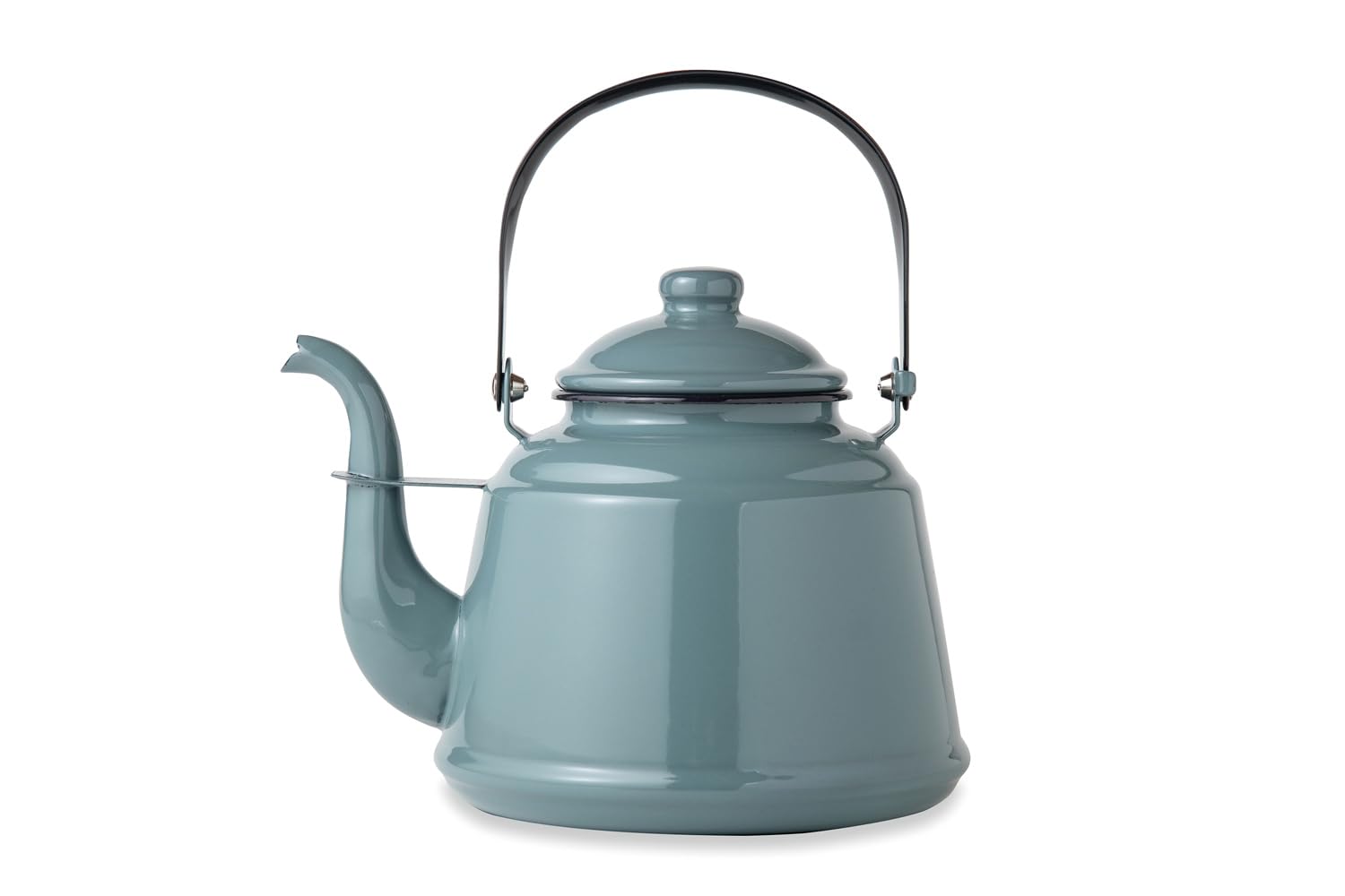 Fireside Retro Enamel Kettle, Blue Gray, 41305