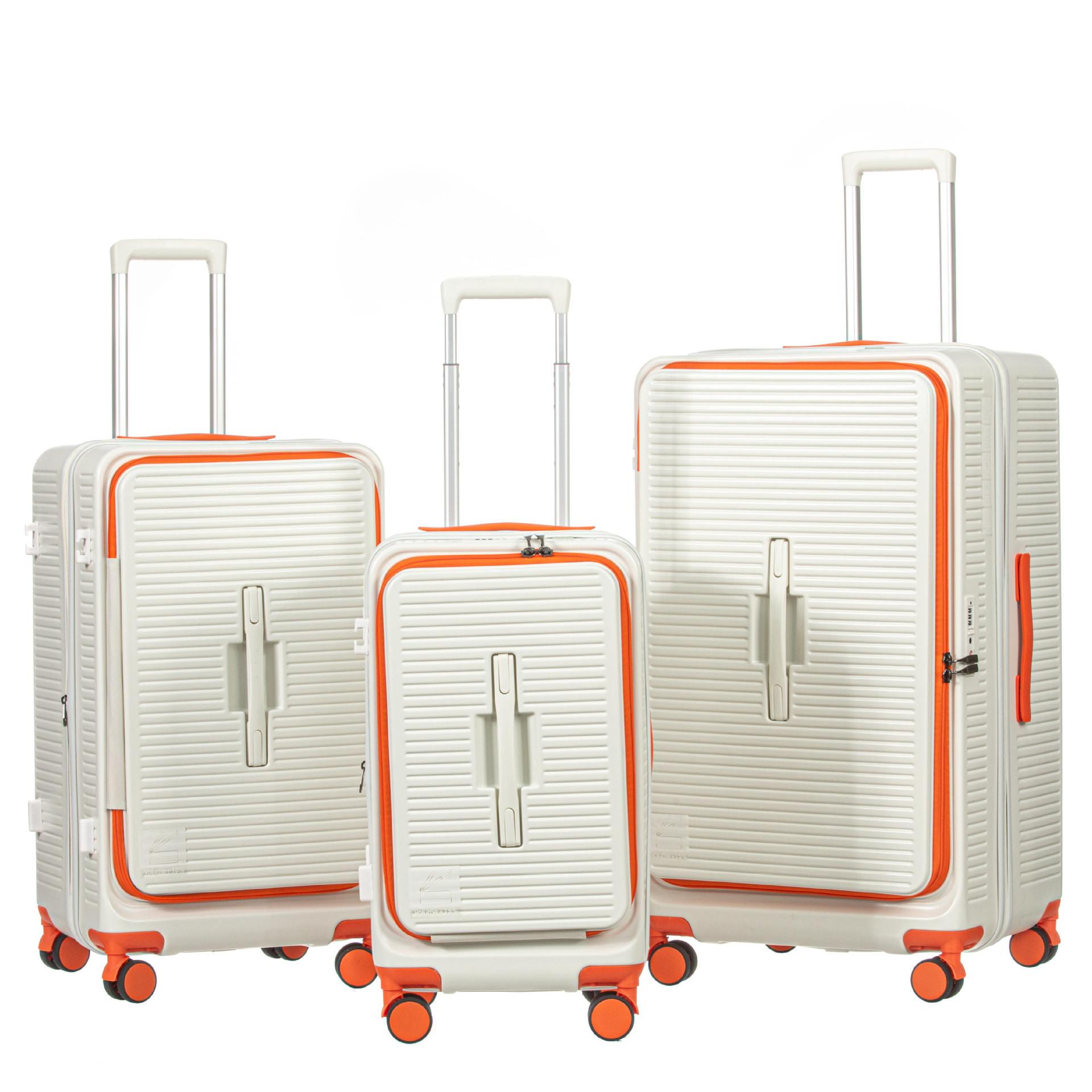 

Многофункциональный чемодан на колесиках для ПК 20 с передним отверстием, универсальными колесами, замком от кражи, защитой от падений для отдыха и путешествий 20 inch