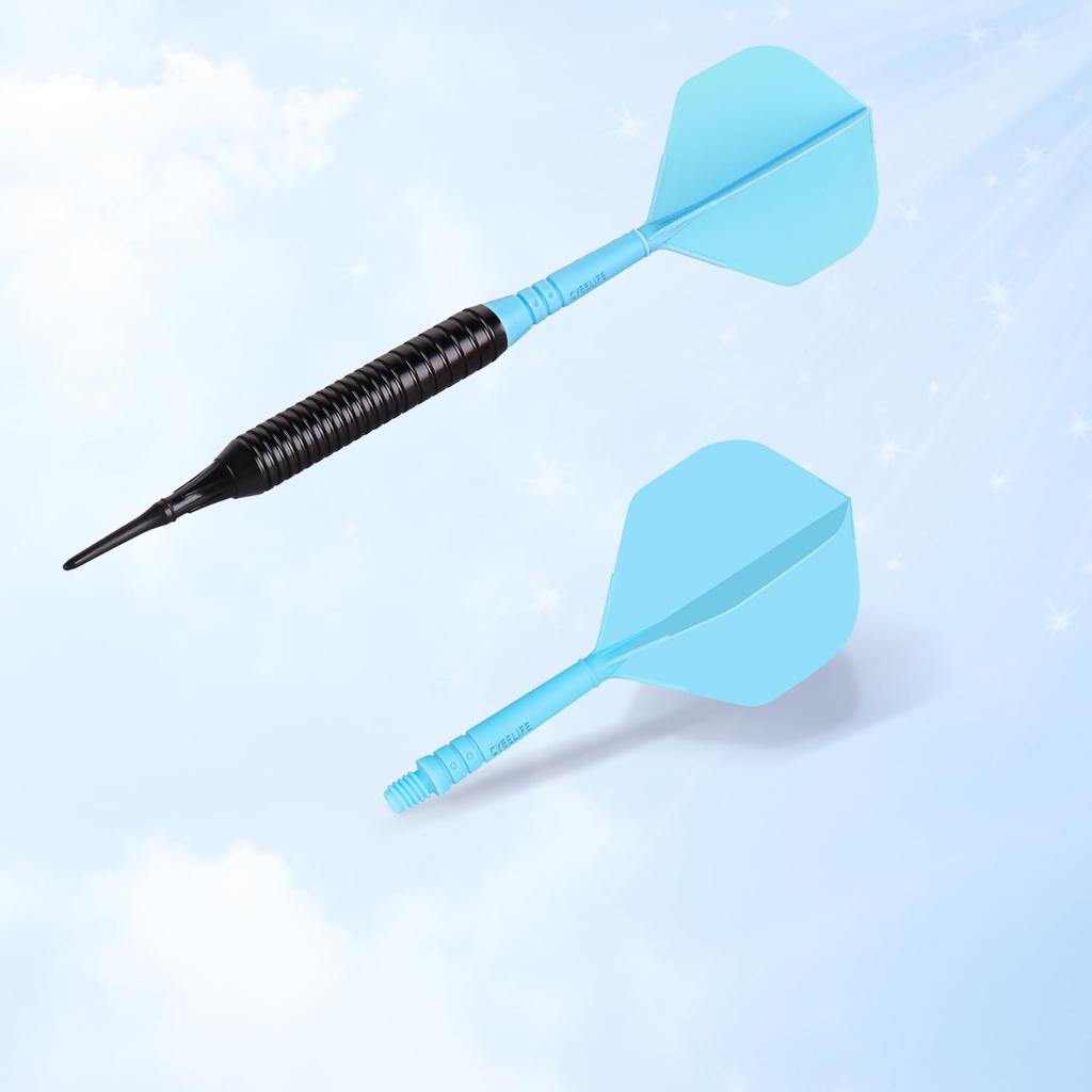 CyeeLife 6-pack integrated dart flights and shafts, one-piece accessory