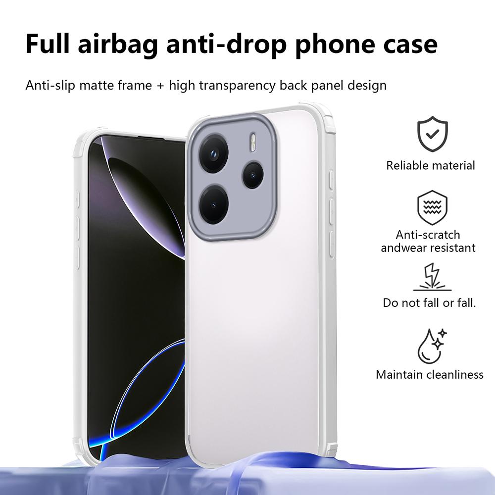 For Xiaomi Redmi Note 14 4G (163.25mm) Case Reinforced Corner Shockproof TPU + Acrylic Phone Cover