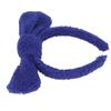Bow Headband Headdress Blue Large Cute Bow Shape Face Wash Hair Band for Makeup Spa Yoga