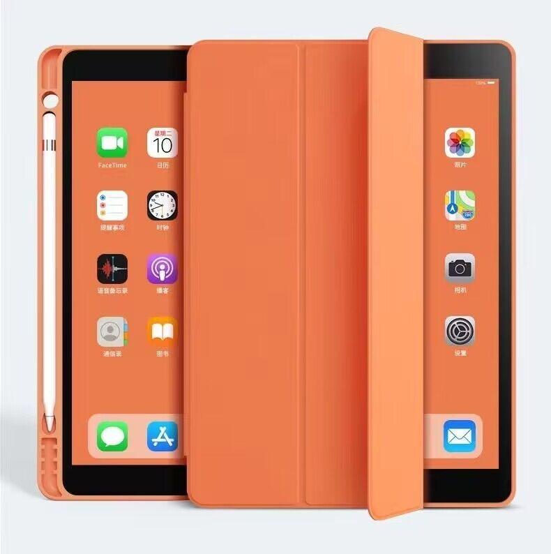 2022/2021/2020/2018 Triple Fold PU Case with Pencil Holder for 10.9 Inch iPad Air and 11 Inch iPad Pro