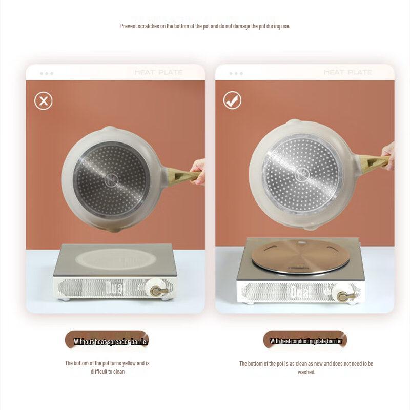 Zhishi Rose Gold Gas Stove Heat Diffuser Plate