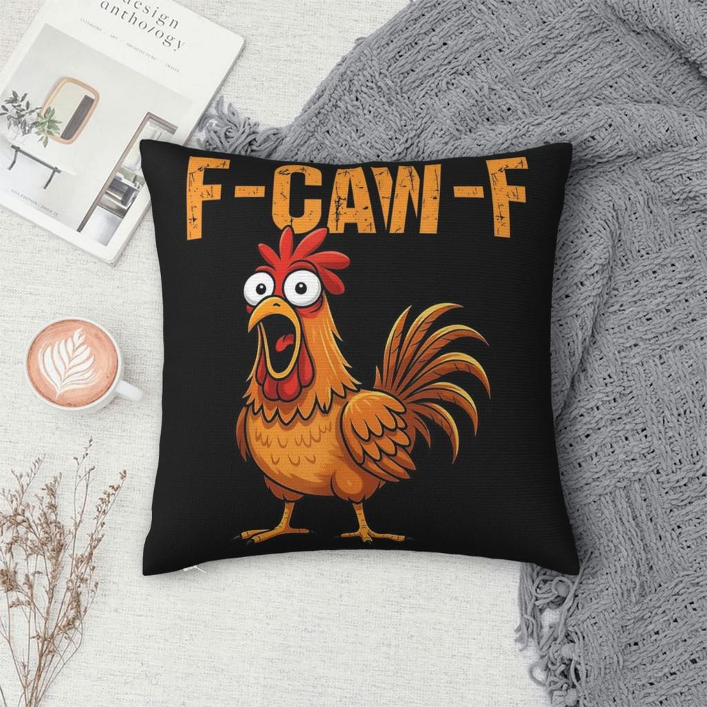 New Style Bed Funny F-Caw-F Chicken FCAWFDecoration Pillowcases Merch Pillow Covers Square Multiple Sizes