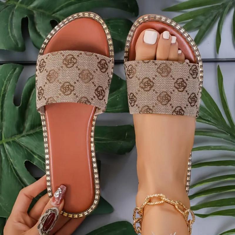 

Роскошные джинсовые летние тапочки для женщин, трендовые сандалии на плоской подошве, женские повседневные шлепанцы с открытым носком, женские пляжные тапочки, обувь на плоской подошве 39