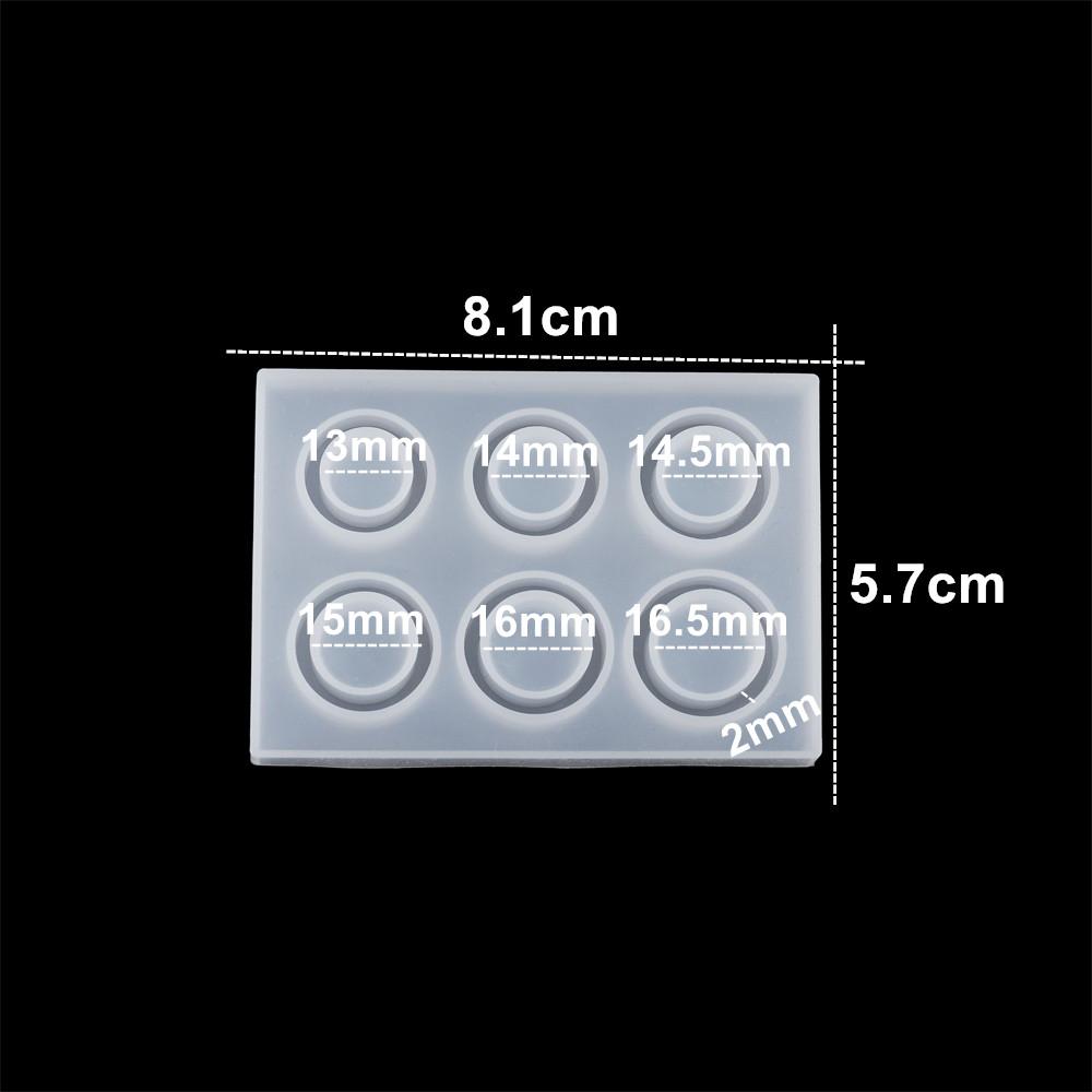 

14 Holes Sizes Flat Rings Mold Collection Handmade DIY Making Pendant Ring Jewelry Silicone Mold Crystal Epoxy Mould Epoxy Resin