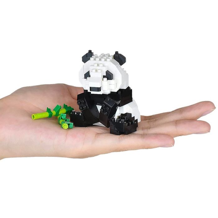 Figurine - Nanoblock - Panda Géant construction Nano - 220 pièces - Plastique - Montage DIY