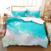 Cloud Sky Duvet Cover Set Pink Blue Cloud Rainbow Pattern King Queen Twin Full Size For Kids Boys Girls Polyester Bedding Set