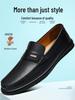 Men's Genuine Leather Summer Loafers - Soft Sole, Slip-on, Casual, Versatile Everyday Shoes