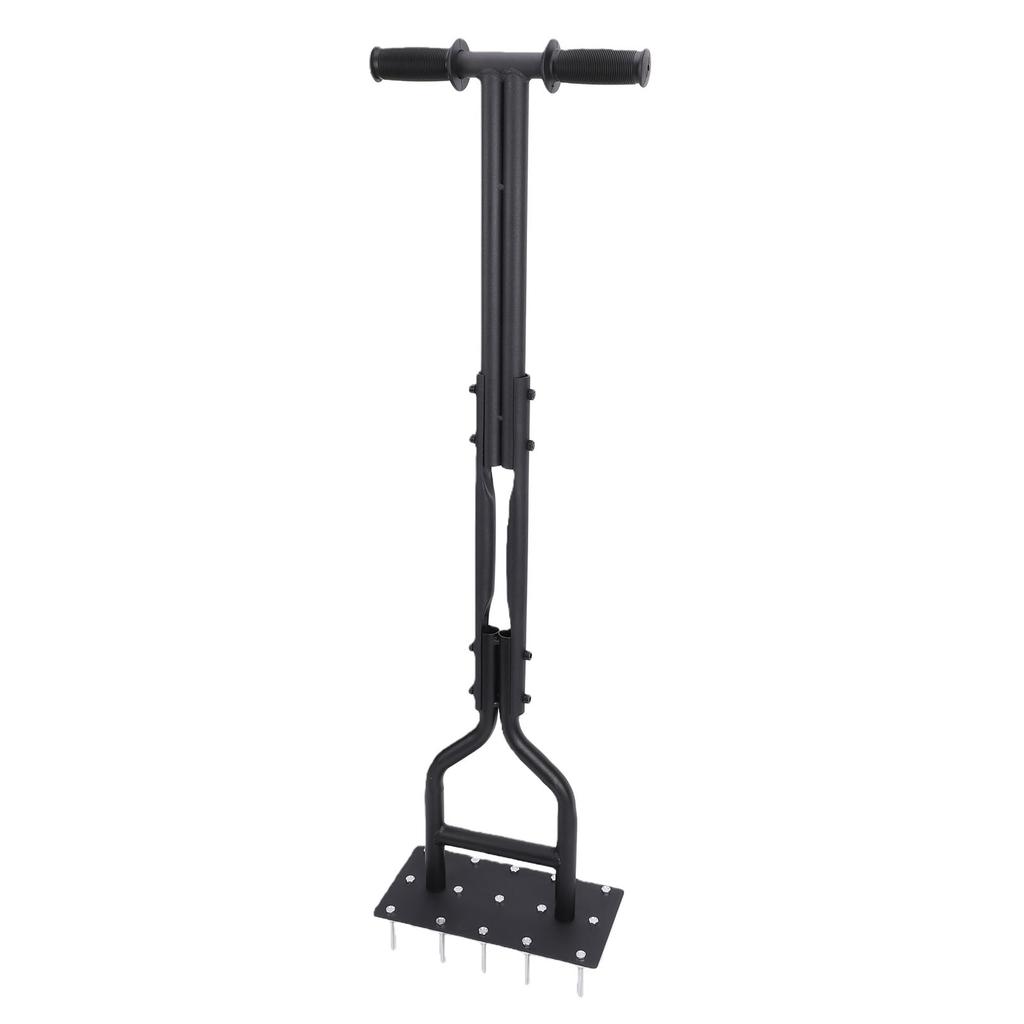 Lawn Aerator Tool Thickened Spikes U Shaped Design Soil Aeration T Handle Manual Grass Aerating Tool