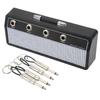 Guitar Plug Storage Box Wall Mounting Guitar Amplifier Key Holder Rack with 4Pcs Keychains