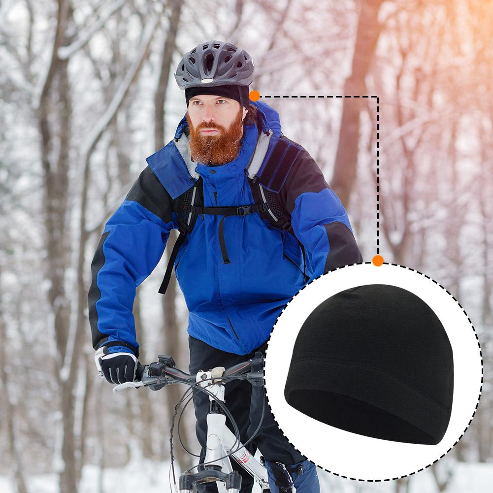 Warm Beanie Winter Cap Army Hat Soft Men Women Ski Cycling Skin-Friendly Anti-Static Hiking Thermal Fleece Running Windproof