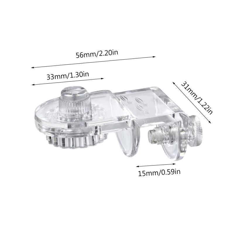 2 Pack Fish for Tank Net Holder Acrylic Anti-Jump Screen Net Clamp Fixed Clip Aquarium Cover Holder Clips Easy to Instal