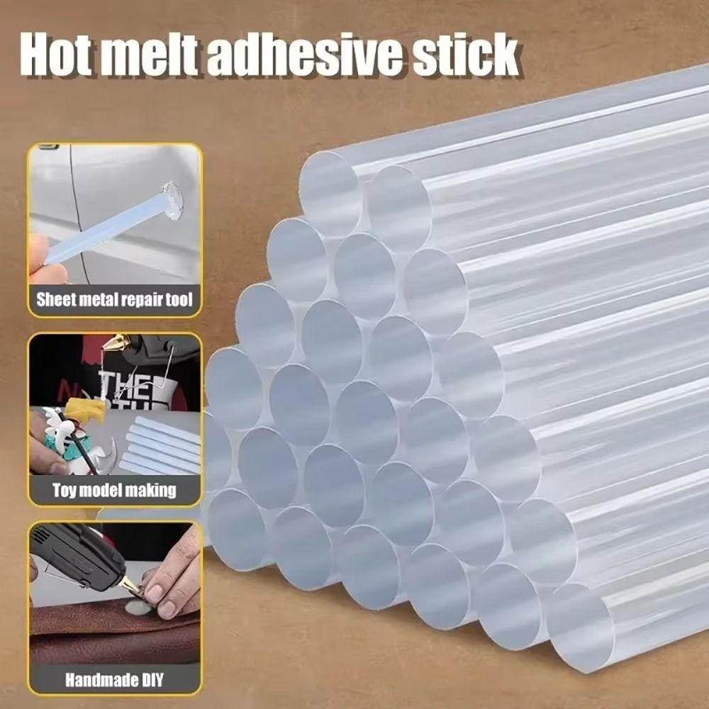10Pcs Transparent Hot Melt Adhesive Strong Viscosity Hot Melt Glue Adhesive Glue Sticks  DIY Repair