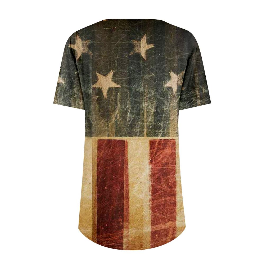 Damenmode Lässig Plissee V-Ausschnitt Kurzarm T-Shirt Tops
