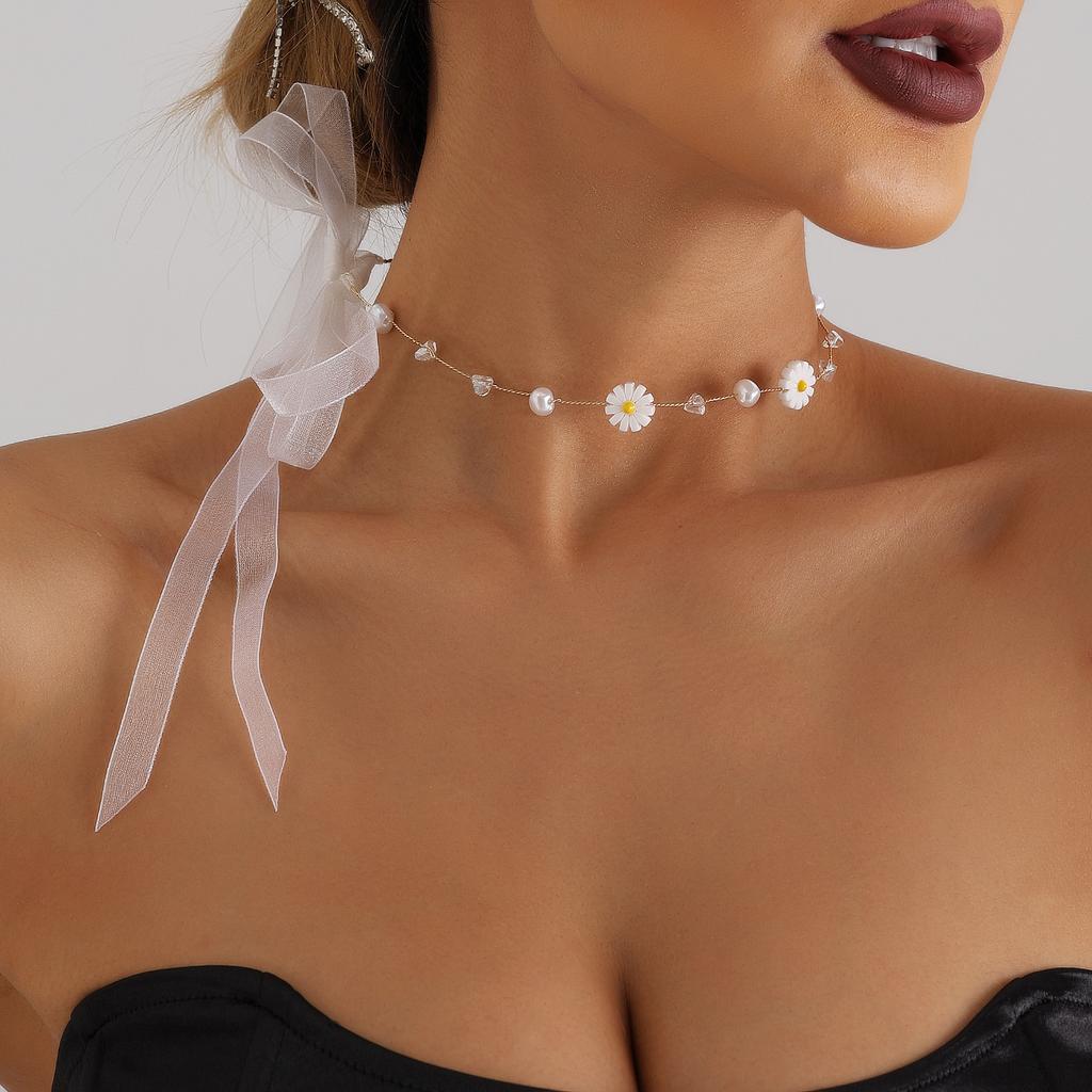 Accessories, Bridal Wedding Dress Bows, Ribbons, Necklaces, Luxurious Temperament, Exquisite And Versatile Necklaces