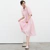 Mite Pin-Tuck Flare Dress_Pink