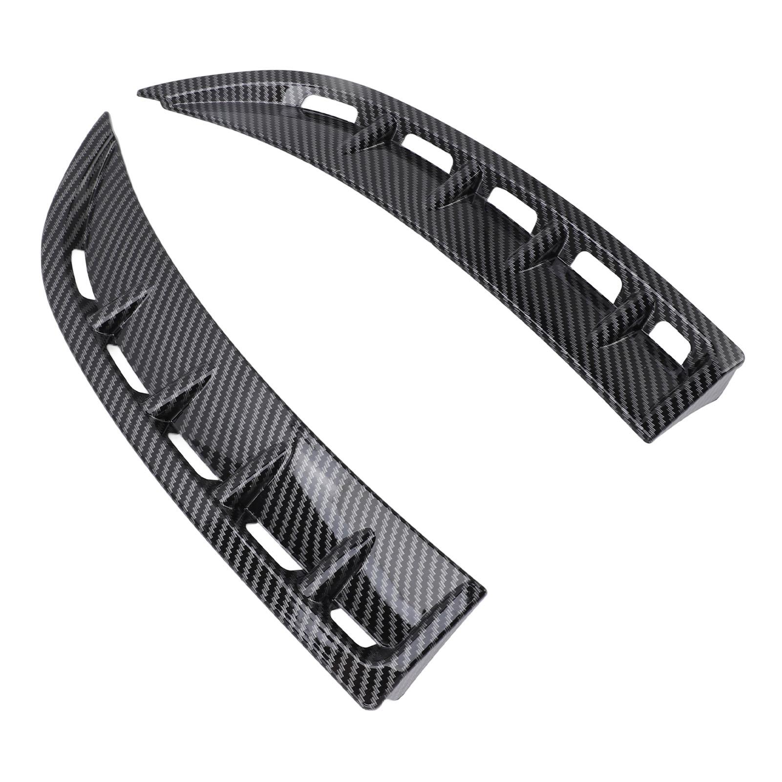 

2 шт. Спойлер бокового воздухозаборника переднего бампера левый правый АБС цвет углеродного волокна замена для Benz
