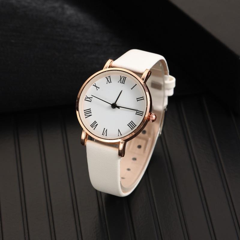 Ladies  Suit, White Fresh And Versatile Ladies  Watch + Niche Aurora Pearl Bracelet Women S Watch Quartz Watch
