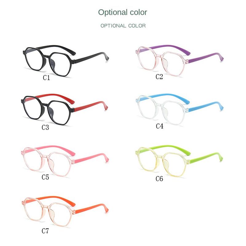 Cute Round Anti Blue Light Glasses for Kids High Quality Computer Eyewear Boy Girl Blue Light Blocking Children Eyeglasses