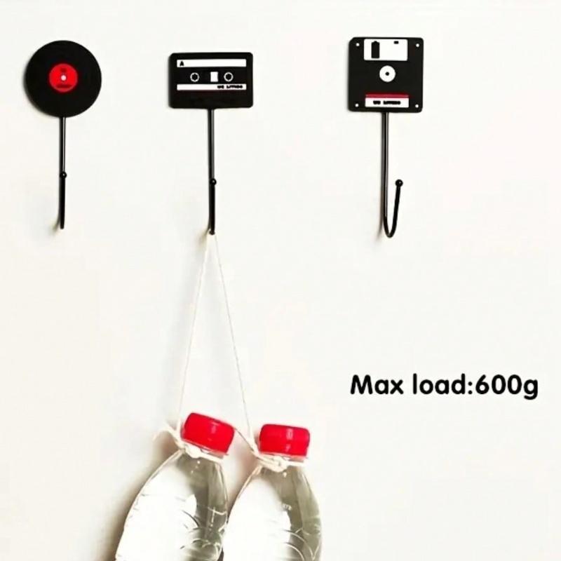 1/3 ks Retro dveřní háček pro sluchátka, pracovnu, esportovou hernu. Herní místnost, silná nosnost pro zavěšení batohu/sluchátek