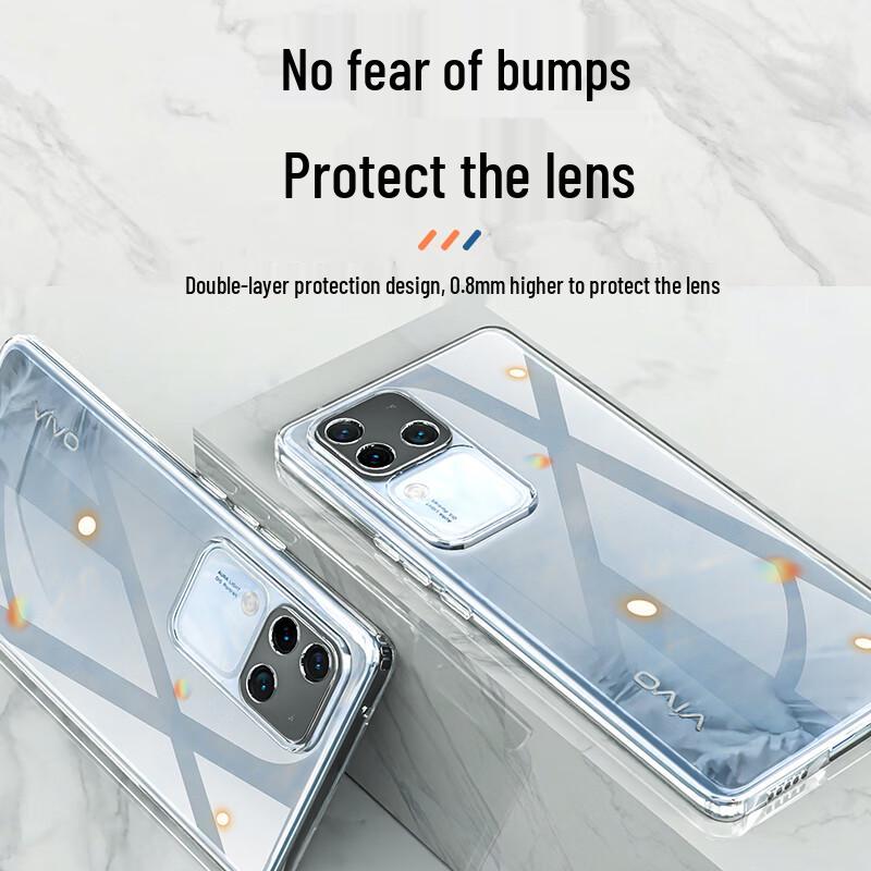Vivo Anti-Fall Transparent Silicone Phone Case