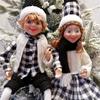 New Christmas Elf Plush Toys Home Decor Couple Elves Holiday Dolls Toy New Year Gift Kids Room Decoration Navidad Natal Xmas