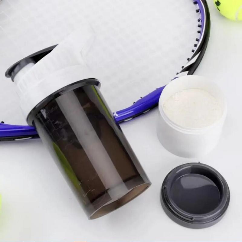 Shaking Cup Food Grade With Powder Box Three-Layer Shaking Cup Protein Powder Fitness Sports Shake Mixing Water Glass