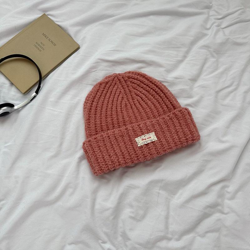 Women's Winter Wool Knit Hat with Lace Label - Classic, Fashionable Cold Protection