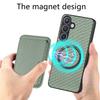 For Samsung Galaxy S25+ Case Magnetic Detachable Card Holder Phone Back Cover