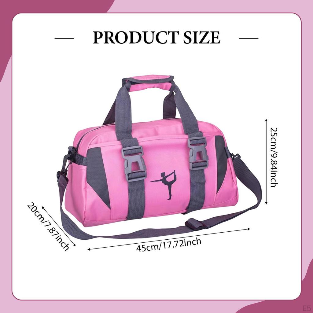 Torba Fitness Crossbody na Przybory Toaletowe Lekka Damska Torba do Przechowywania Regulowany Pasek na Ramię