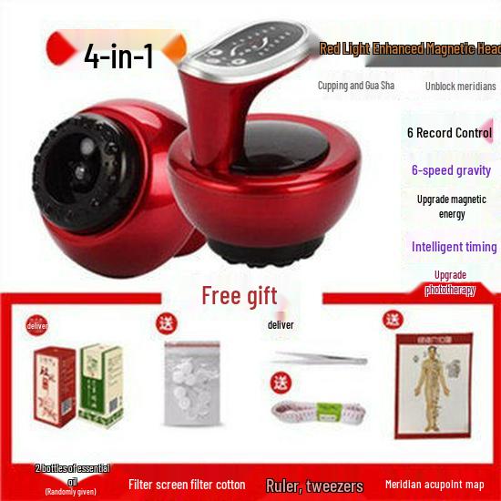 Smart Electric Gua Sha Vacuum Cupping & Heating Massage Device