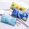 1PC Floral Print Anti Pressure Storage Bag Eyewear Protector Oil Painting Portable Glasses Case Box Storage Bag Sunglasses Box