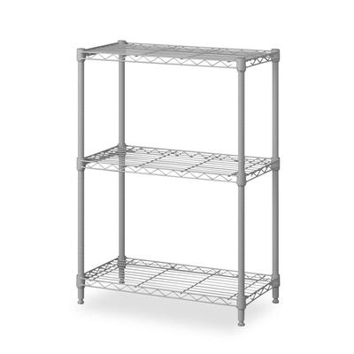 Farbiges Metallregal 3 Etagen Breite 55 x Tiefe 30 x Höhe 78cm Dunkelgrau CMF-55075